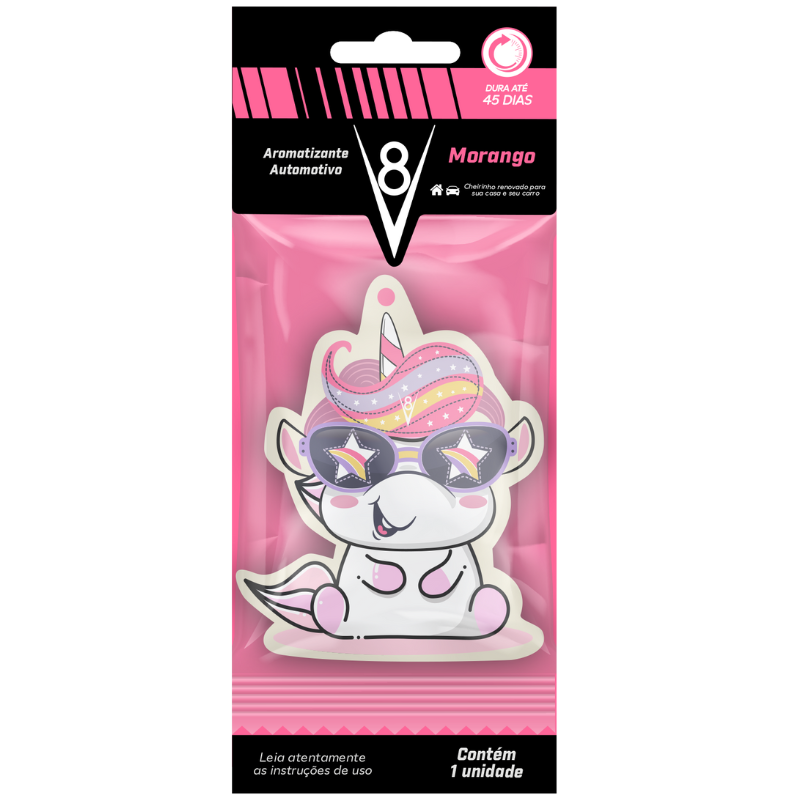 Sanol V8 Aromatizante Morango Unicórnio