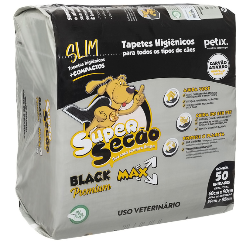Tapete Higiênico Super Secão Black Slim