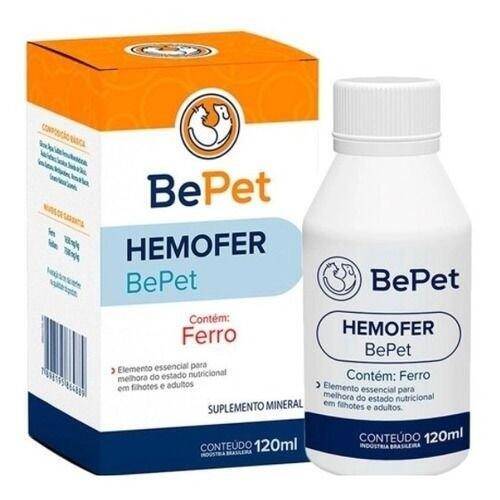 Suplemento Mineral Hemofer Cães E Gatos Bepet - 120ml