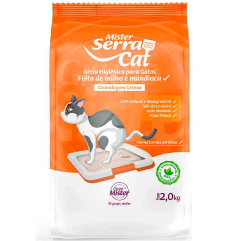 Mister Serracat Grosso - Areia Para Gatos 2kg