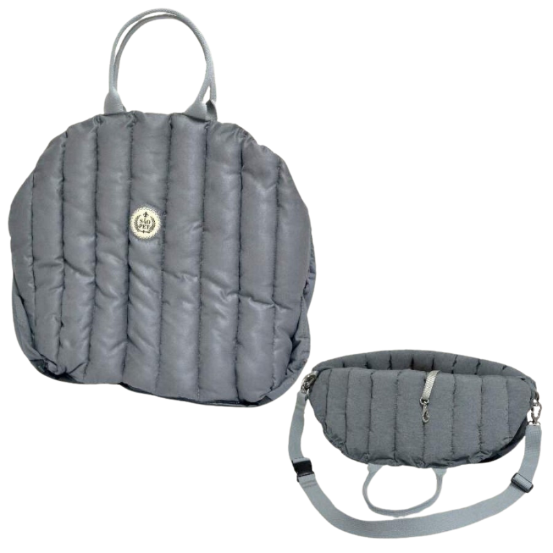Bolsa Monaco São Pet 3 em 1 Cinza