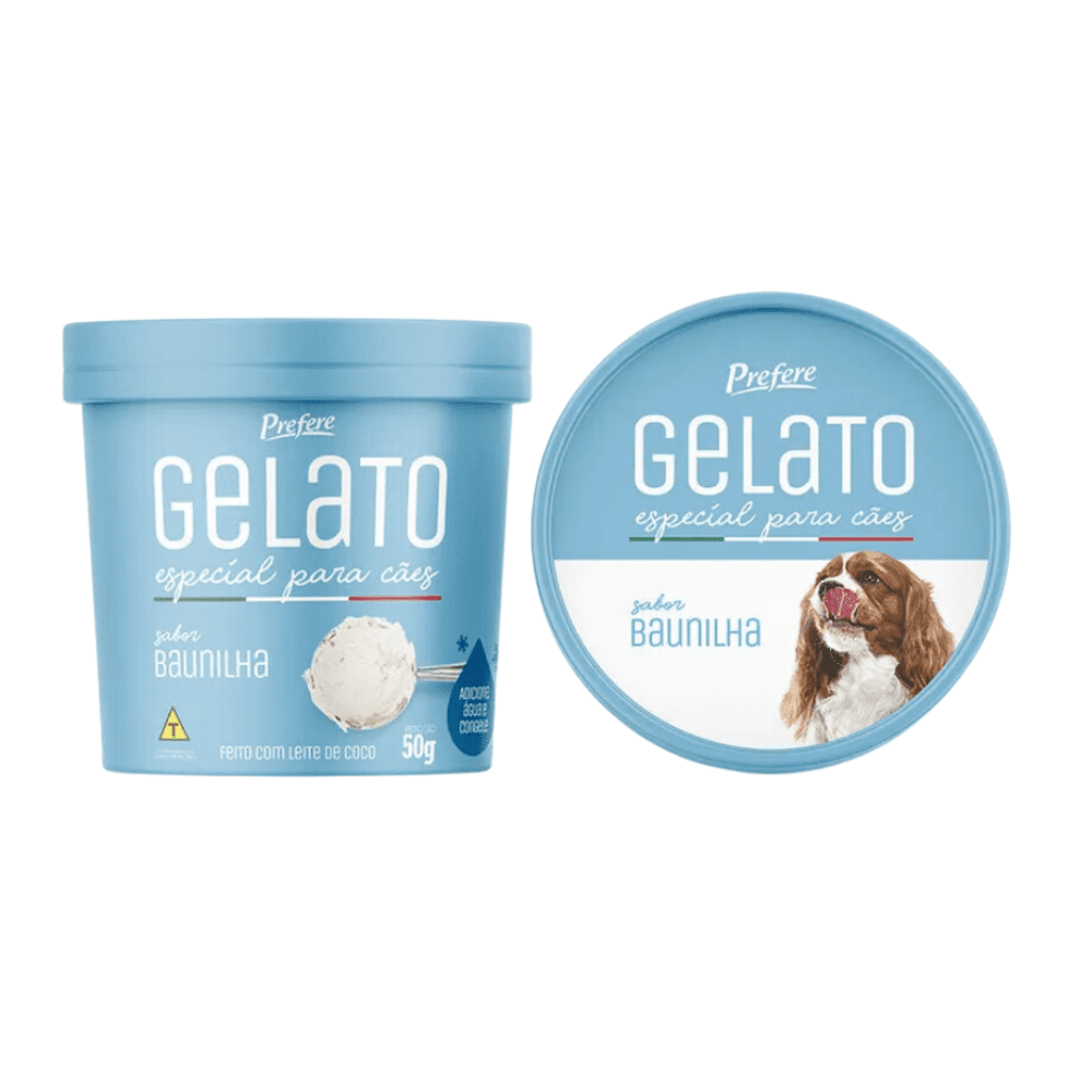 Gelato para Cães Baunilha Prefere 50g