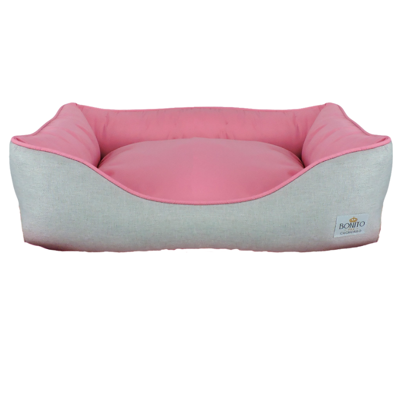 Cama Bonito pra Cachorro Linho Clean Chiclete M