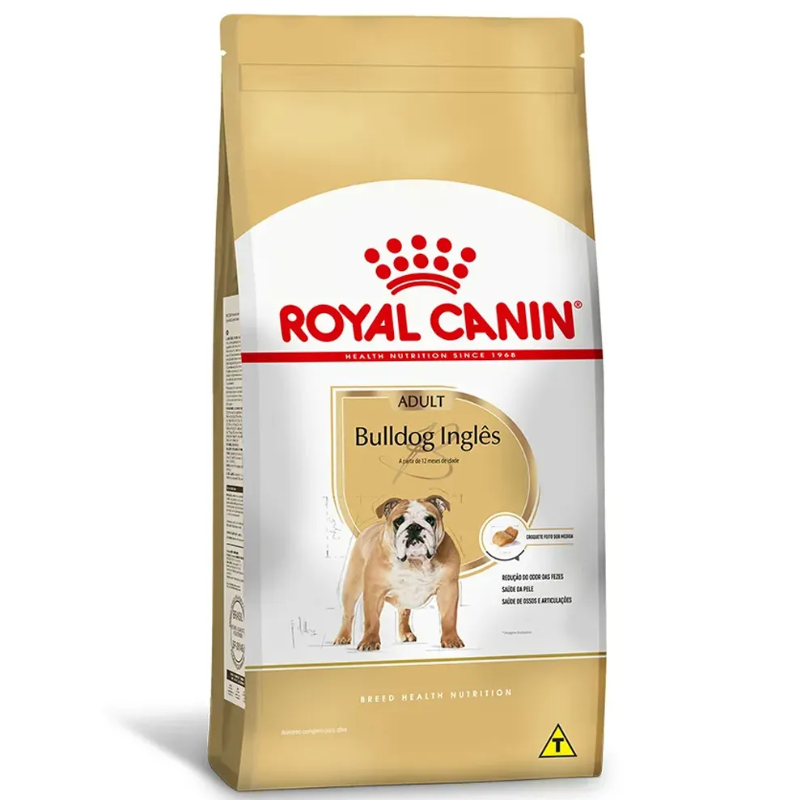 Ração Royal Canin Bulldog Inglês Cães Adultos 12 kg
