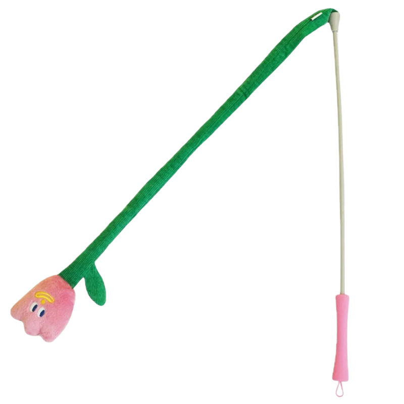 Brinquedo Zeze Varinha de Silicone e Pelúcia Flor