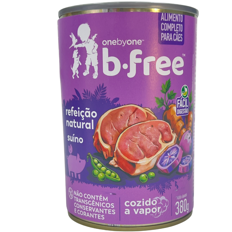 Lata Spin B.Free Sabor Suíno para Cães 280 g