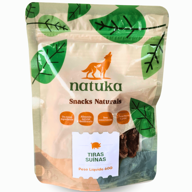Natuka Tiras Suina para Cães - 60 g