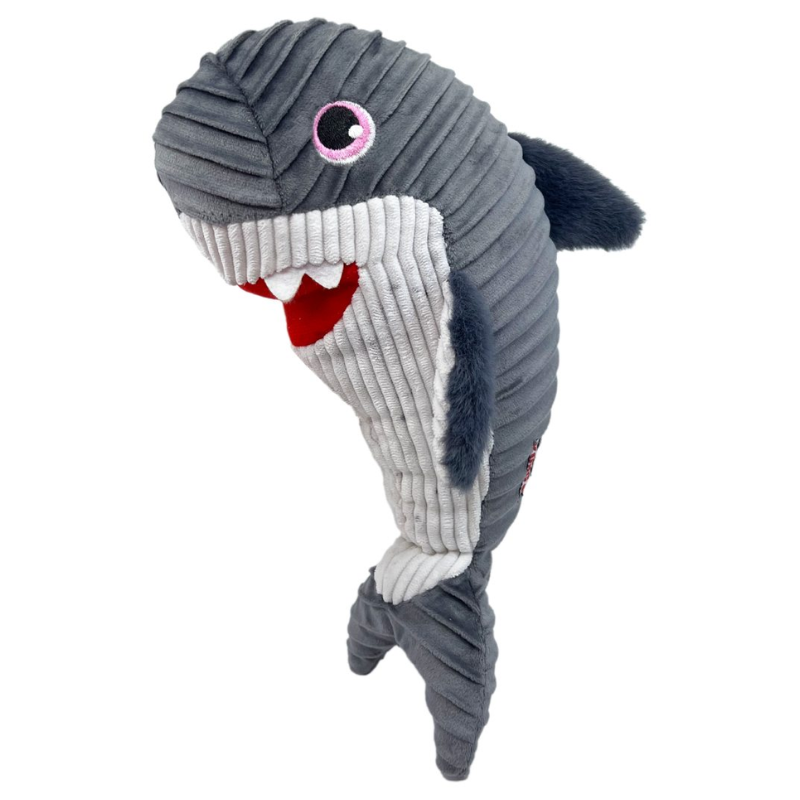 Brinquedo Kong Cuteseas Rufflez Shark Médio Grande (RLR11)