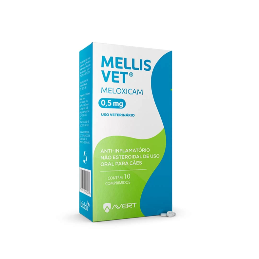 Antiflamatótio Avert Mellis Vet 4mg para cães- 10 Comprimidos