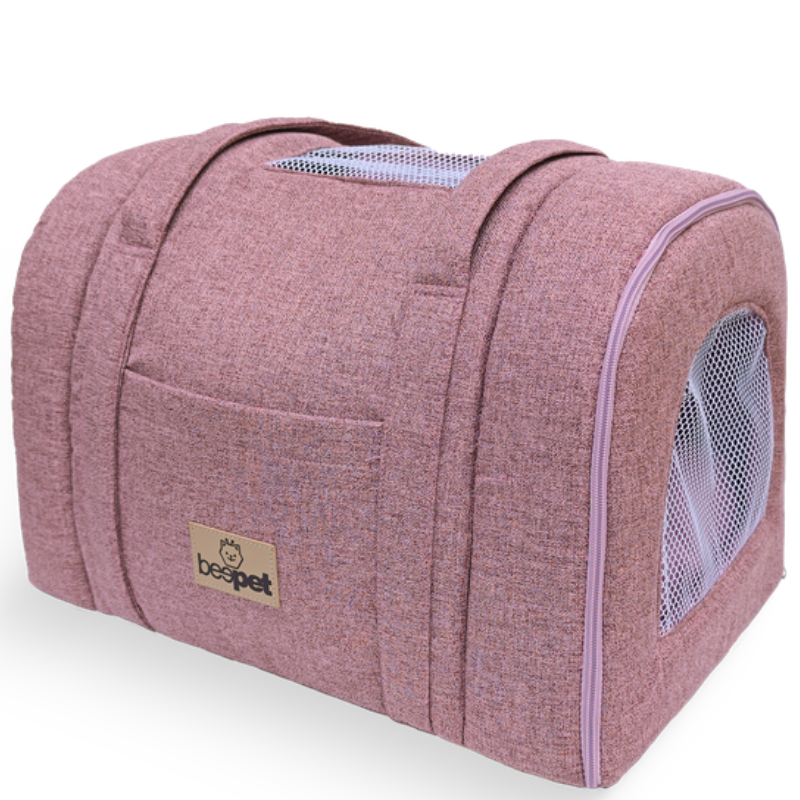 Bolsa de Transporte Beepet Rustica Boucle Cristal