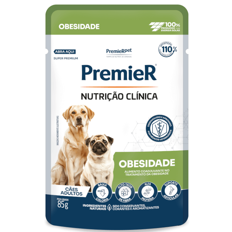 Ração Úmida Premier Nutrição Clínica para Cães Obesidade 85 g