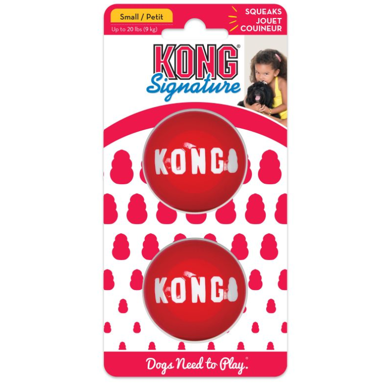 Brinquedo Para Cães Kong Signature Balls Com Apito