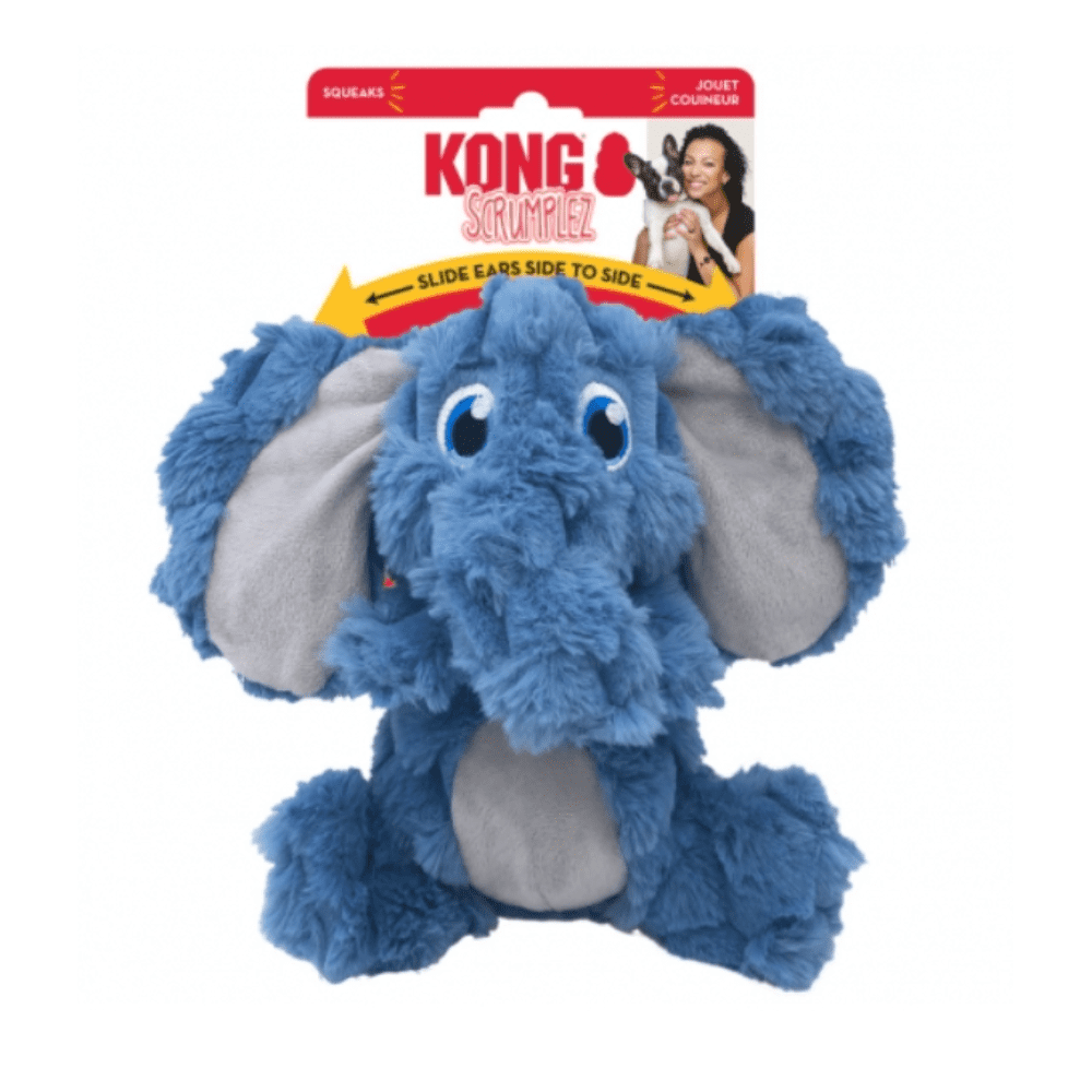 Brinquedo Kong Scrumplez Elefante Para Cães - Médio