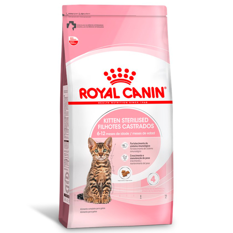 Ração Royal Canin Filhotes Castrados para Gatos Filhotes Castrados de 6 a 12 Meses 4 Kg