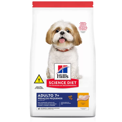 Ração Hills Cães Adultos 7+ Pedaços Pequenos 6 Kg
