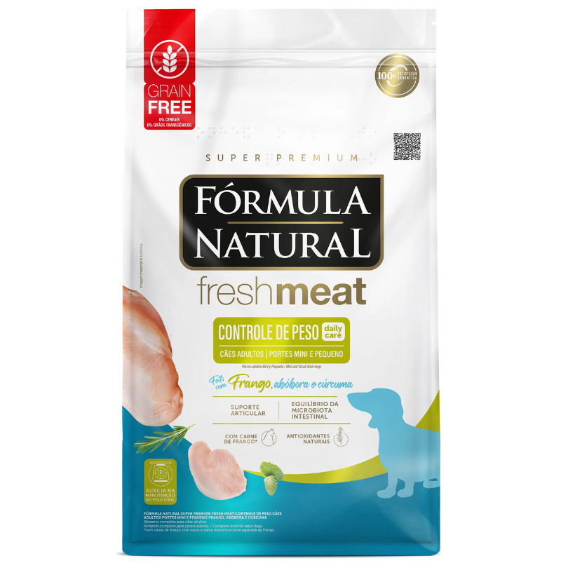 Ração Formula Natural Controle de Peso para Cães Mini e Pequenos 1 Kg