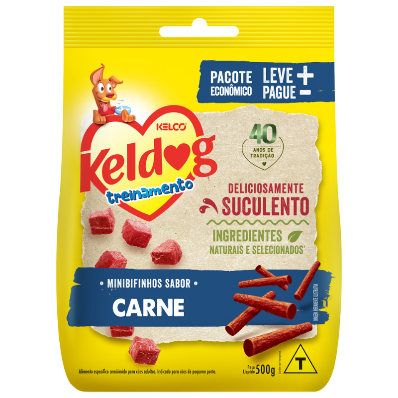 Bifinho Keldog para Cães Evol Criadores Mini Carne 500 g