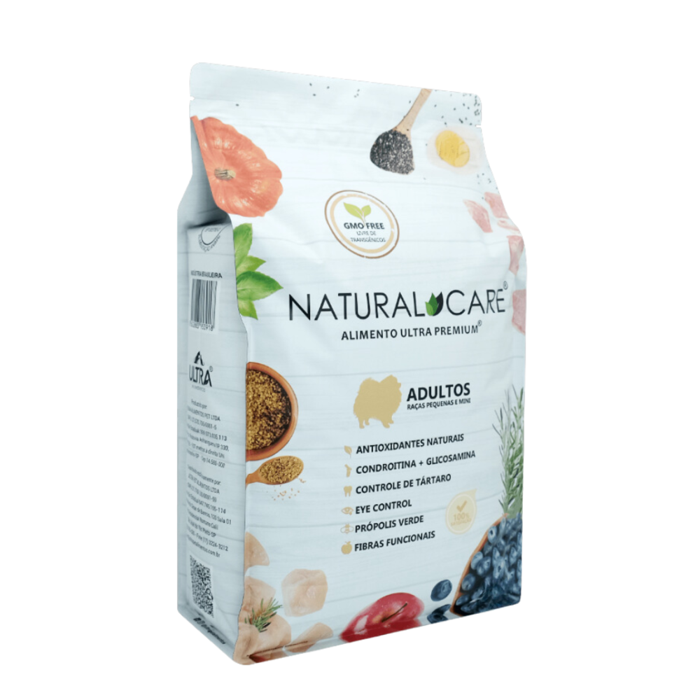 Ração Natural Care Para Cães Adultos Mini Pequeno