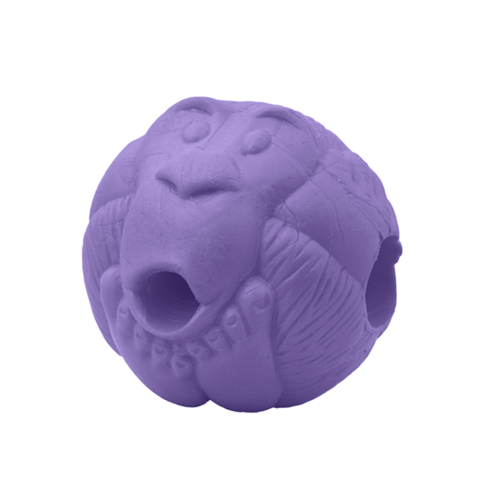 Bola Macaquinho Pet Games Dispenser Petisco Lilás Tam.P