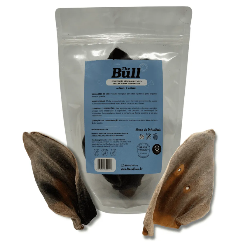 Orelha Bovina The Bull 2 Unidades