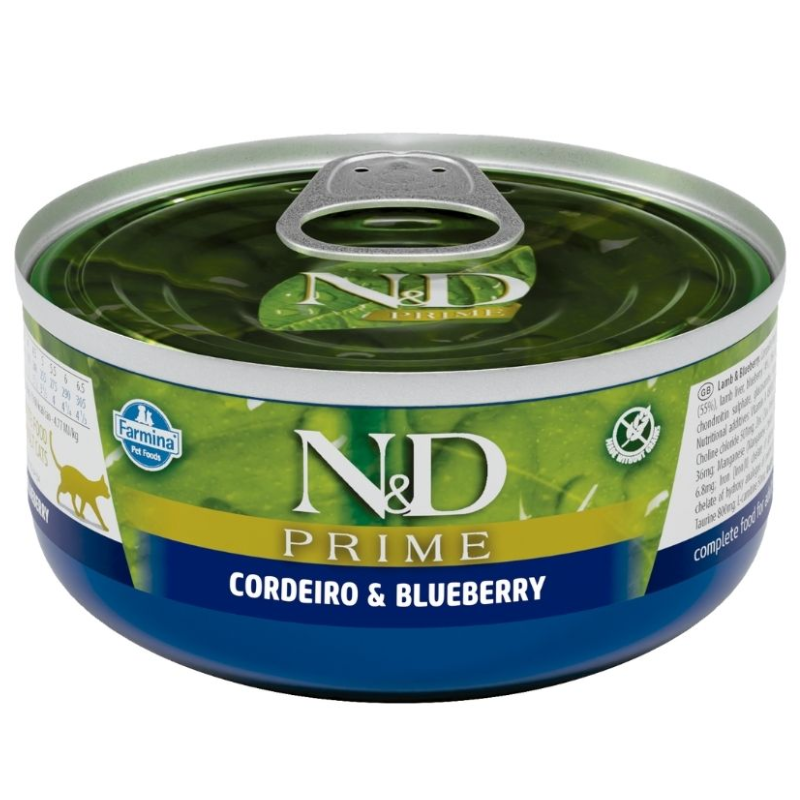 Ração Umida N&D Prime Gatos Adultos Sabor Cordeiro 70 g