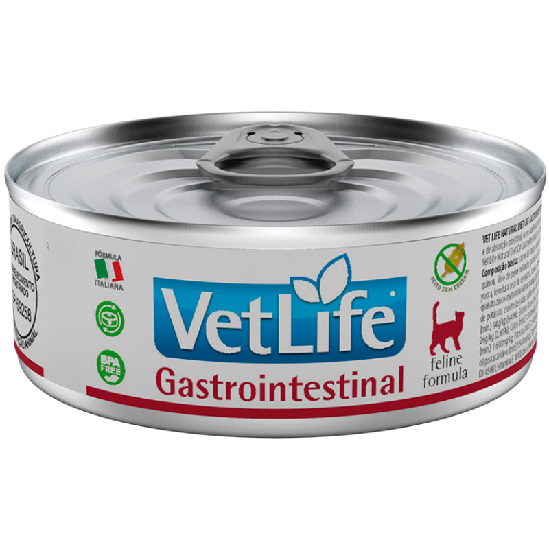 Ração Úmida Vet Life Gatos Gastrointestinal 85 g