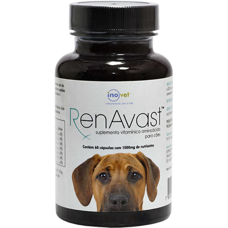 Renavast Dog Inovet 1000 mg com 60 Capsulas
