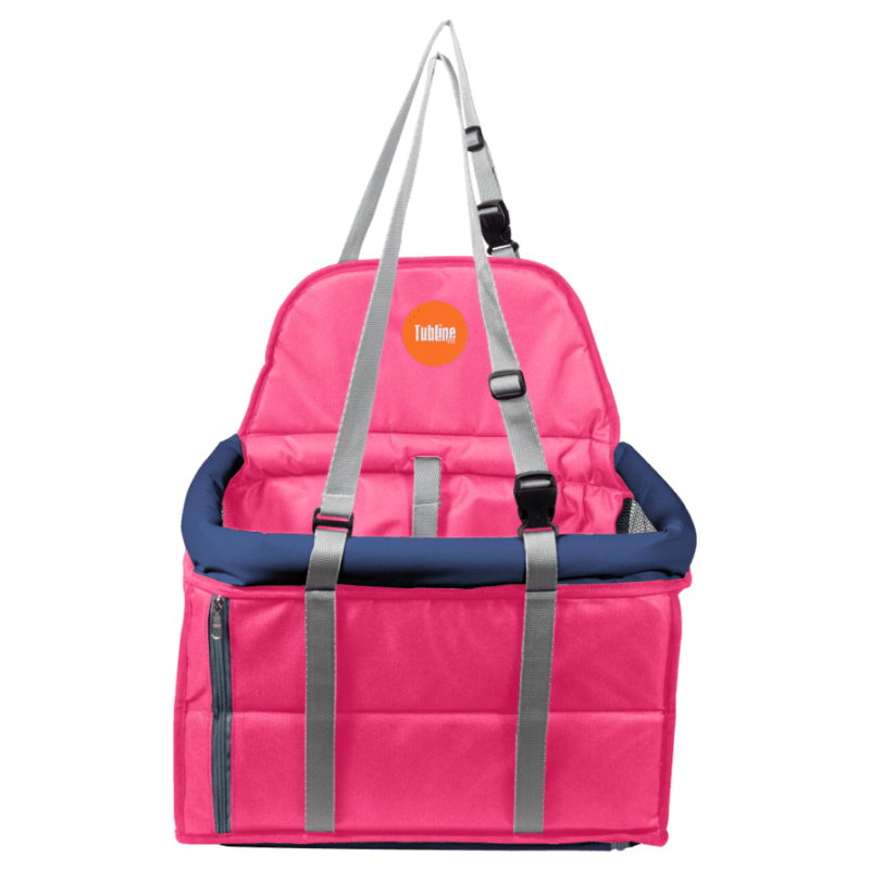 Assento Tubline TransPet Rosa e Azul para Cães e Gatos