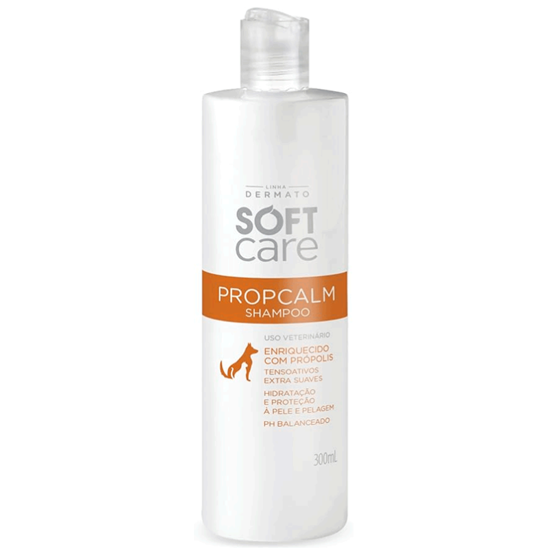Shampoo Soft Care Propcalm para Cães e Gatos 300 ml