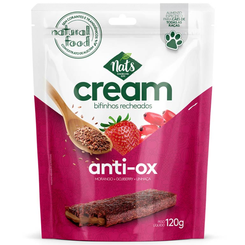 Cream Bifinhos Recheados Nats Anti-ox 120 g