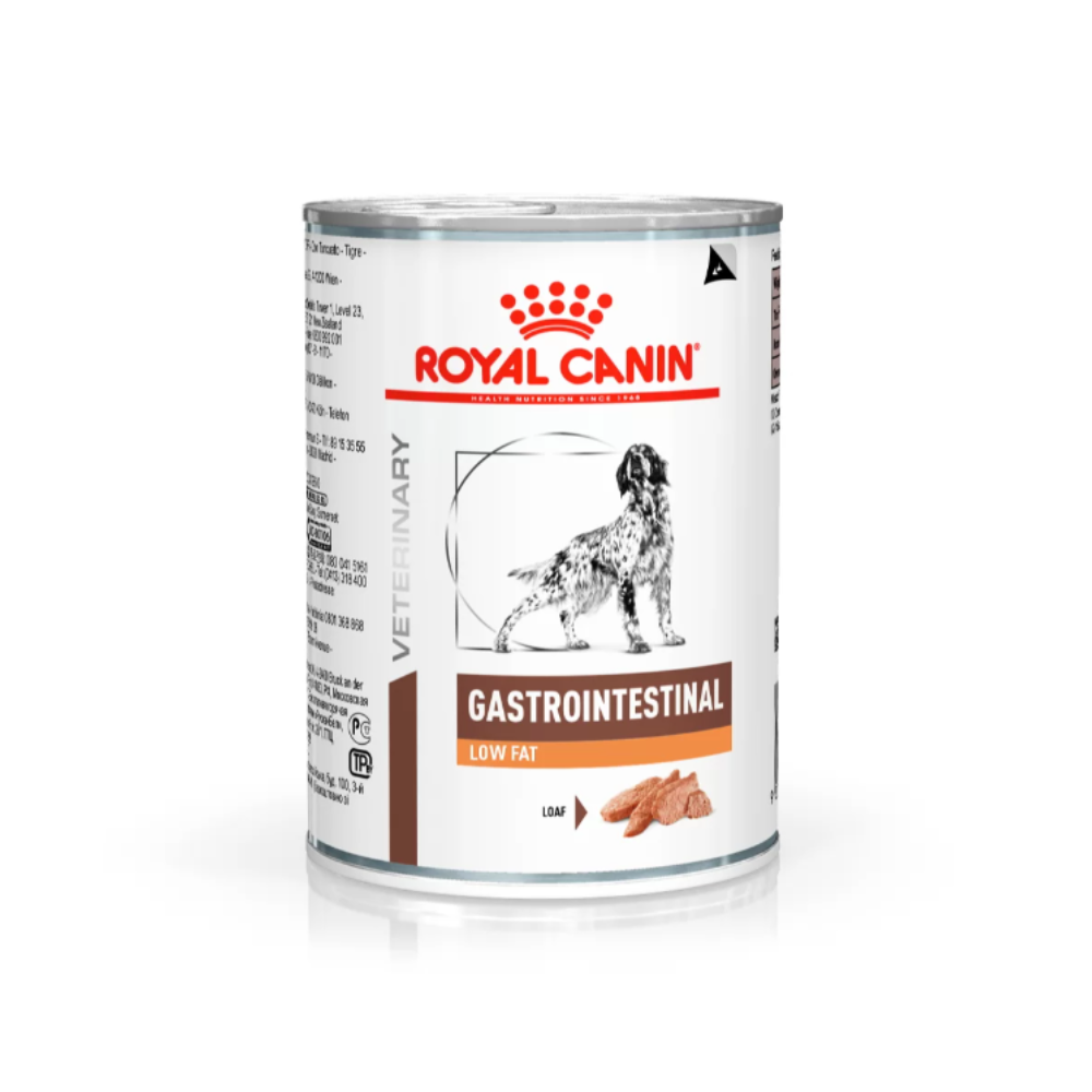 Ração Úmida Royal Gastrointestinal Low Fat Cães Adultos 410g
