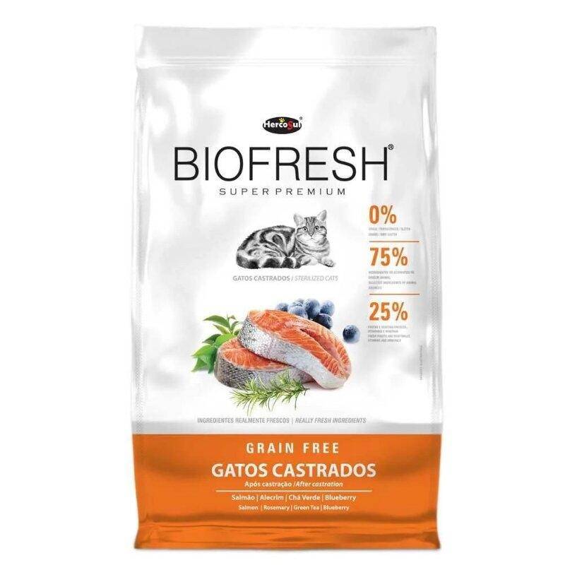 Ração Biofresh Gatos Castrados Salmão 400G
