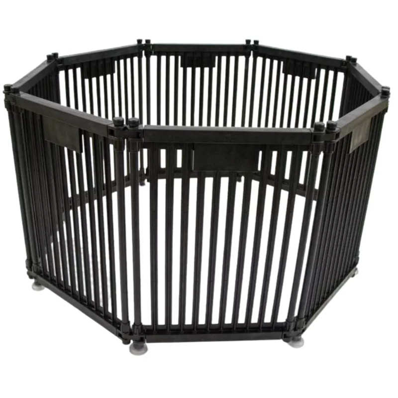 Cercado Modular Divipets com 8 lados - Preto