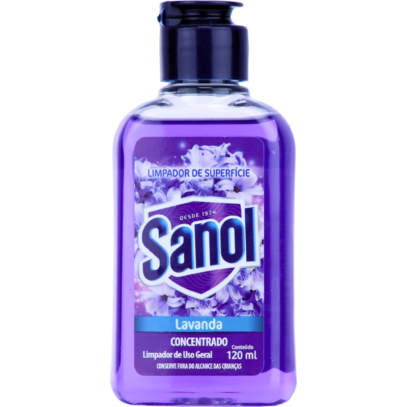 Sanol Limpador Concentrado de Superfície Lavanda 120 ml